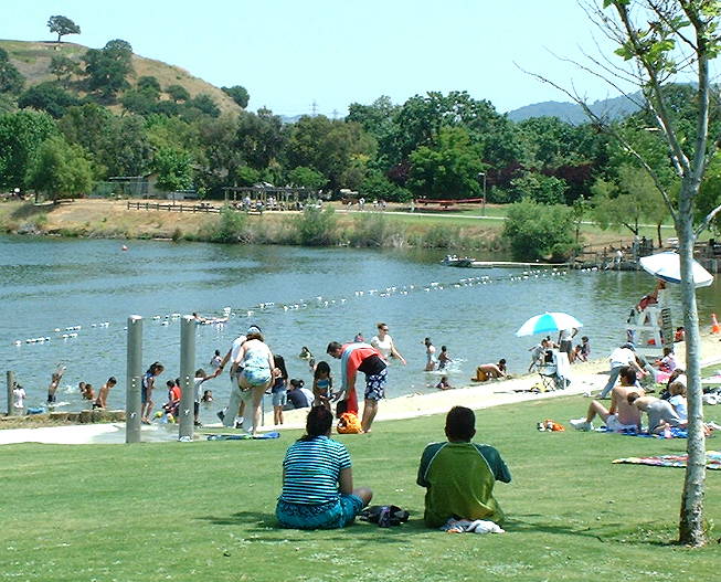 Almaden Lake swimming beach