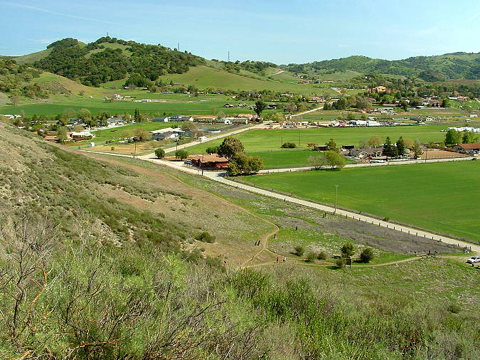View of the Fortini Trail from the Stile Ranch Trail