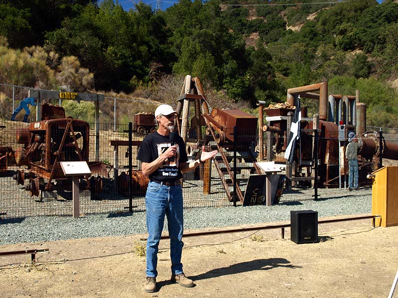 Bruce Bartlett at the outdoor museum dedication