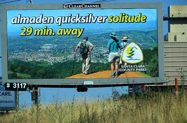 Almaden Quicksilver Billboard on Monterey Road