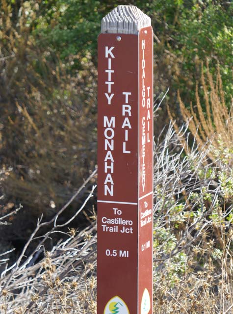Kitty Monahan Trail Sign