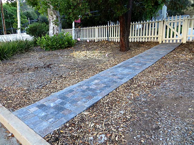 New stone pathway at the Casa Grande